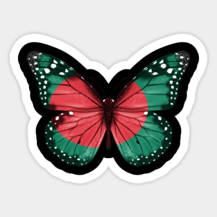 Bengali Flag  Butterfly - Gift for Bengali From Bangladesh Sticker